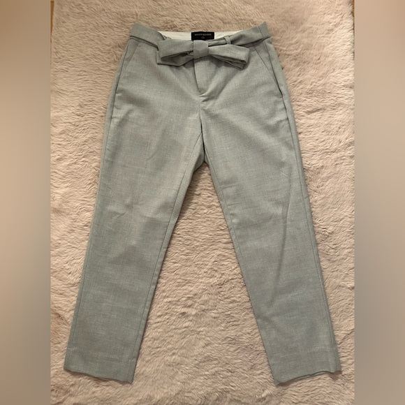 ✨HOST PICK✨ NWOT Banana Republic Heather Gray Avery Pant with Tie Belt - Picture 2 of 8